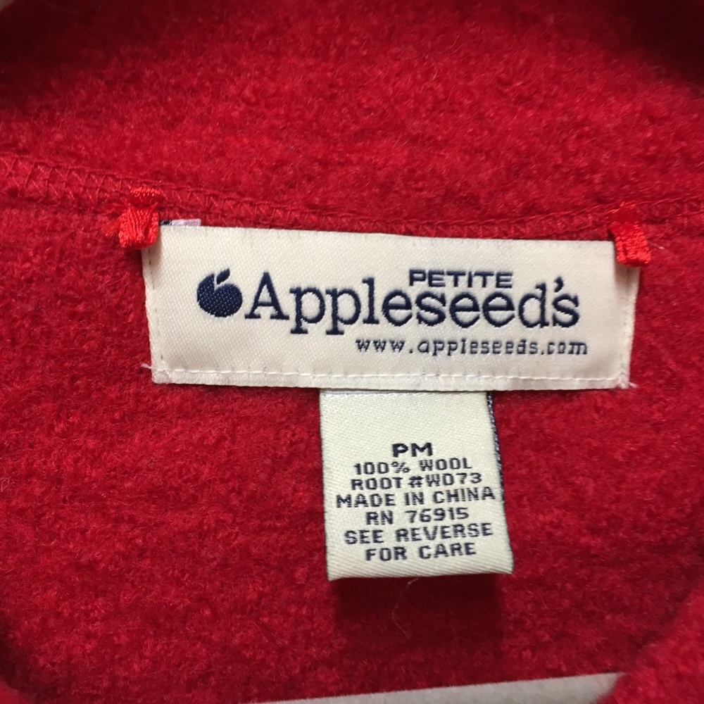 Appleseed's Red Wool Button Down Jacket - image 7